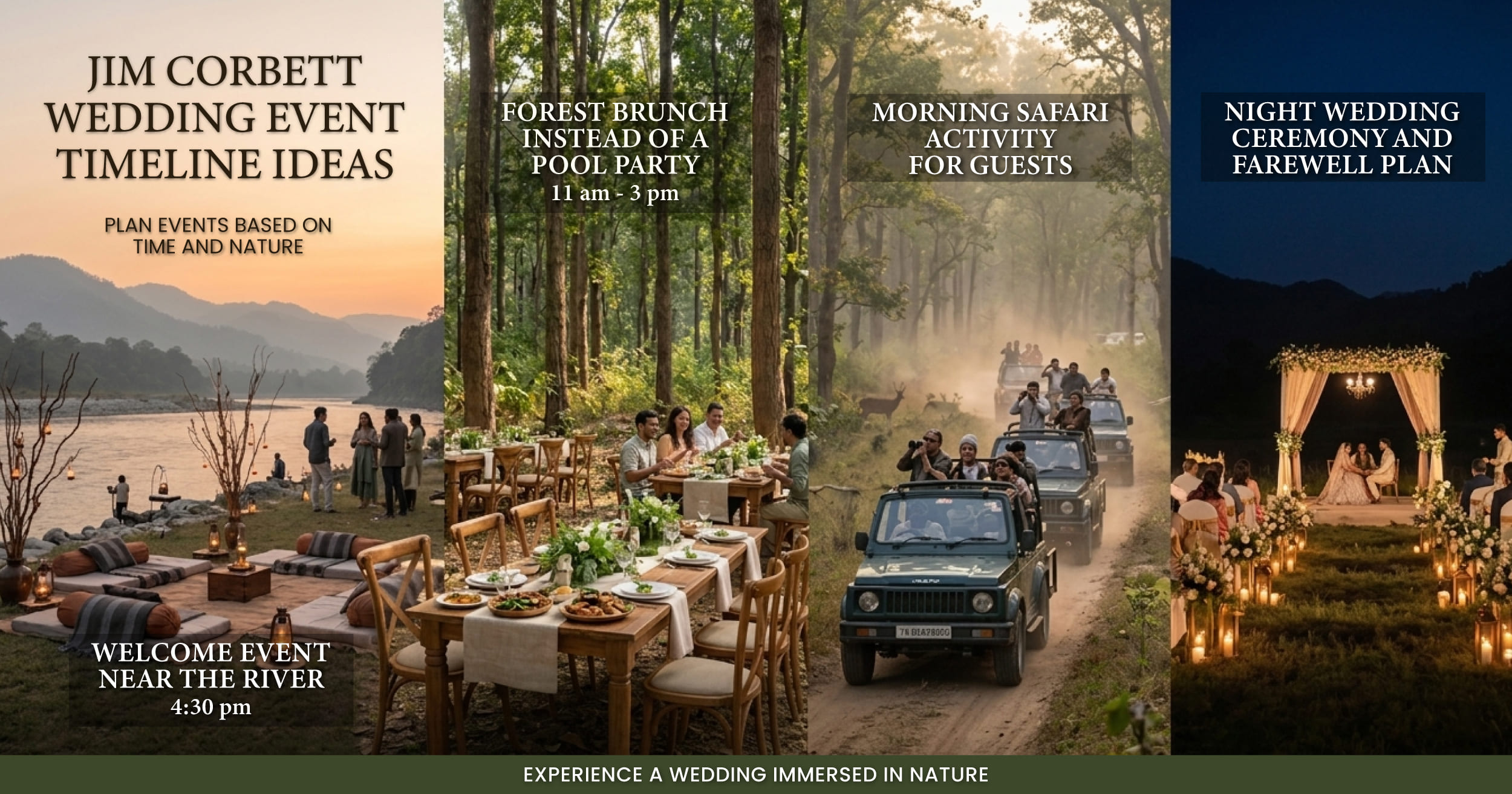 Jim Corbett Wedding Event Timeline Ideas